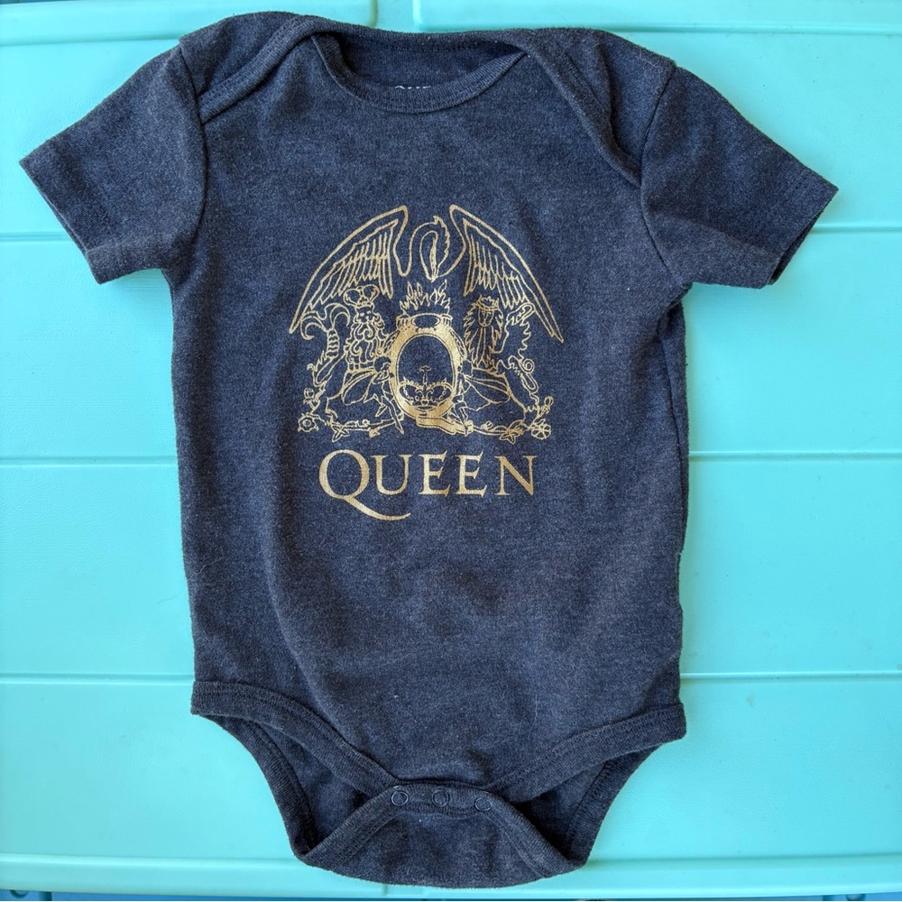 Queen Official Band Tee Shirt Baby Onesie 6-9 months EUC